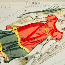 Grabado de Virgo, Urania's Mirror, 1824
